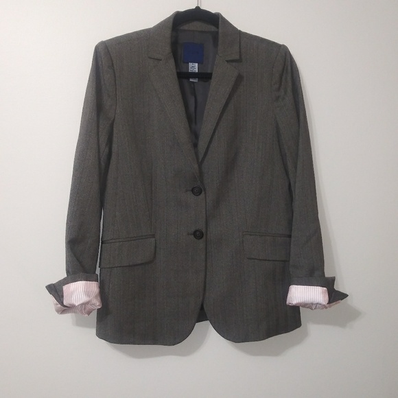 J.Crew wool 2 button pinstripe, lined blazer - Picture 1 of 5